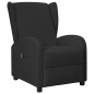 vidaXL Poltrona Wing Back Elettrica Reclinabile Nera in Similpelle