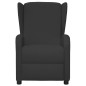 vidaXL Poltrona Wing Back Elettrica Reclinabile Nera in Similpelle