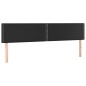 vidaXL Testiera a LED Nera 180x5x78/88 cm in Similpelle vidaXL Testiera a LED Nera 180x5x78/88 cm in Similpelle
