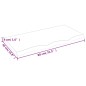 vidaXL Piano Bagno 80x40x4 cm in Legno Massello Non Trattato