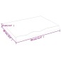 vidaXL Piano Bagno 80x60x6 cm in Legno Massello Non Trattato