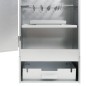 vidaXL Forno Affumicatore BBQ con Tavolino in Acciaio Zincato vidaXL Forno Affumicatore BBQ con Tavolino in Acciaio Zincato