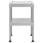 vidaXL Forno Affumicatore BBQ con Tavolino in Acciaio Zincato vidaXL Forno Affumicatore BBQ con Tavolino in Acciaio Zincato