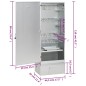 vidaXL Forno Affumicatore BBQ con Tavolino in Acciaio Zincato vidaXL Forno Affumicatore BBQ con Tavolino in Acciaio Zincato