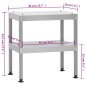 vidaXL Forno Affumicatore BBQ con Tavolino in Acciaio Zincato vidaXL Forno Affumicatore BBQ con Tavolino in Acciaio Zincato