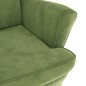 vidaXL Poltrona Verde Chiaro in Velluto vidaXL Poltrona Verde Chiaro in Velluto