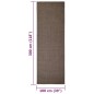 vidaXL Tappeto in Sisal per Tiragraffi Marrone 100x300 cm vidaXL Tappeto in Sisal per Tiragraffi Marrone 100x300 cm