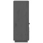 Credenza Grigia 34x40x108,5 cm in Legno Massello di Pino Credenza Grigia 34x40x108,5 cm in Legno Massello di Pino