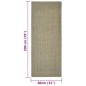 vidaXL Tappeto in Sisal per Tiragraffi Tortora 80x200 cm vidaXL Tappeto in Sisal per Tiragraffi Tortora 80x200 cm