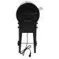 vidaXL Griglia a Pellet Nero 94 cm in Ferro