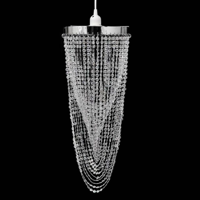 vidaXL Lampadario Sospeso in Cristallo 22 x 58 cm vidaXL Lampadario Sospeso in Cristallo 22 x 58 cm