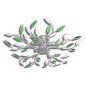 vidaXL Lampada da Soffitto Verde e Bianco in Cristalli Acrilici 5 E14 vidaXL Lampada da Soffitto Verde e Bianco in Cristalli Acrilici 5 E14