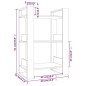 Libreria/Divisorio Bianco 60x35x91 cm in Legno Massello di Pino Libreria/Divisorio Bianco 60x35x91 cm in Legno Massello di Pino