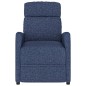 vidaXL Poltrona Reclinabile Blu in Tessuto