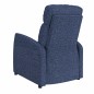 vidaXL Poltrona Reclinabile Blu in Tessuto
