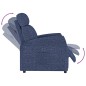 vidaXL Poltrona Reclinabile Blu in Tessuto