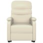 vidaXL Poltrona Alzapersona Crema in Similpelle