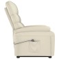 vidaXL Poltrona Alzapersona Crema in Similpelle