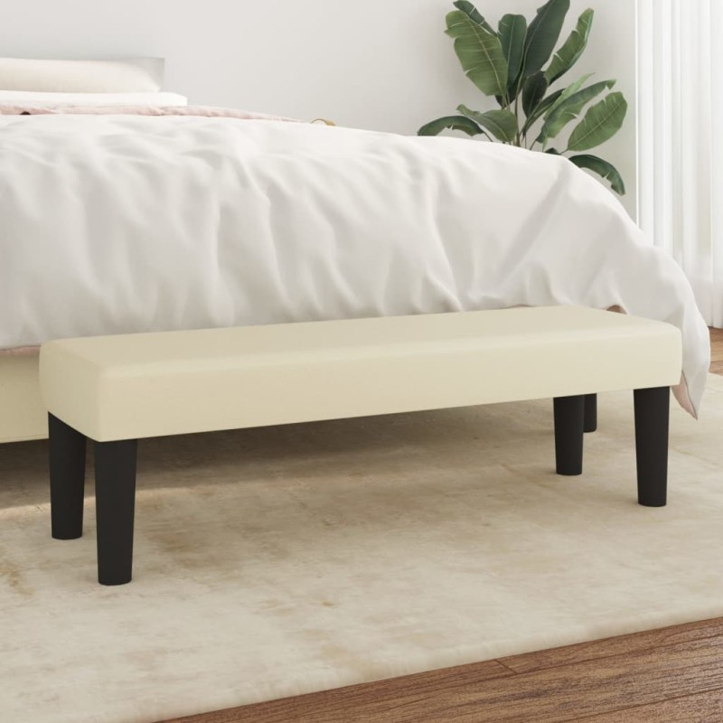 Panca Crema 100x30x30 cm in Similpelle Panca Crema 100x30x30 cm in Similpelle