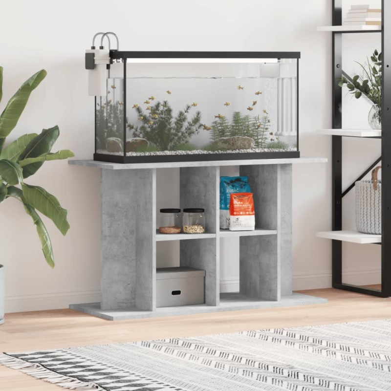 vidaXL Supporto Acquario 100x40x60 cm Legno Multistrato Grigio Cemento vidaXL Supporto Acquario 100x40x60 cm Legno Multistrato Grigio Cemento
