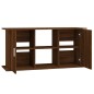 vidaXL Supporto Acquario 121x41x58 cm Legno Multistrato Rovere Marrone vidaXL Supporto Acquario 121x41x58 cm Legno Multistrato Rovere Marrone