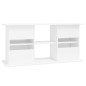 vidaXL Supporto Acquario 121x41x58 cm Legno Multistrato Bianco Lucido vidaXL Supporto Acquario 121x41x58 cm Legno Multistrato Bianco Lucido