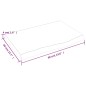 vidaXL Piano Bagno Marrone Chiaro 60x40x4 cm Legno Massello Trattato vidaXL Piano Bagno Marrone Chiaro 60x40x4 cm Legno Massello Trattato