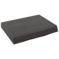 vidaXL Piano Bagno Grigio Scuro 40x30x6 cm Legno Massello Trattato