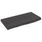 vidaXL Piano Bagno Grigio Scuro 60x30x4 cm Legno Massello Trattato