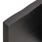 vidaXL Piano Bagno Grigio Scuro 60x30x4 cm Legno Massello Trattato