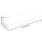 vidaXL Piano Bagno Grigio Scuro 60x30x4 cm Legno Massello Trattato