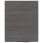 vidaXL Piano Bagno Marrone Scuro 40x50x(2-6)cm Legno Massello Trattato