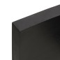 vidaXL Piano Bagno Grigio Scuro 80x50x6 cm Legno Massello Trattato