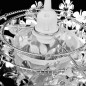 vidaXL Lampadario da Soffitto Foglie e Paillette 21,5 x 30 cm Argento vidaXL Lampadario da Soffitto Foglie e Paillette 21,5 x 30 cm Argento