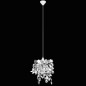 vidaXL Lampadario da Soffitto Foglie e Paillette 21,5 x 30 cm Argento vidaXL Lampadario da Soffitto Foglie e Paillette 21,5 x 30 cm Argento