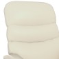 VidaXL Poltrona Reclinabile Elettrica Crema in Similpelle