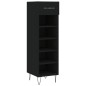 vidaXL Scarpiera Nera 30x35x105 cm in Legno Multistrato vidaXL Scarpiera Nera 30x35x105 cm in Legno Multistrato