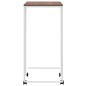 Tavolino con Ruote Bianco 40x30x63,5cm in Legno Ingegnerizzato