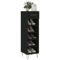 vidaXL Scarpiera Nera 30x35x105 cm in Legno Multistrato vidaXL Scarpiera Nera 30x35x105 cm in Legno Multistrato