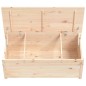 vidaXL Contenitore Portaoggetti 110x50x45,5 cm Legno Massello Pino