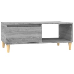Tavolino Salotto Grigio Sonoma 90x50x36,5 cm Legno Multistrato