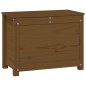 vidaXL Contenitore Portaoggetti Miele 60x32x45,5cm Legno Massello Pino
