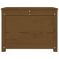 vidaXL Contenitore Portaoggetti Miele 60x32x45,5cm Legno Massello Pino