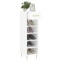 vidaXL Scarpiera Bianco Lucido 30x35x105 cm in Legno Multistrato vidaXL Scarpiera Bianco Lucido 30x35x105 cm in Legno Multistrato