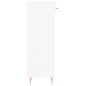 vidaXL Scarpiera Bianco Lucido 30x35x105 cm in Legno Multistrato vidaXL Scarpiera Bianco Lucido 30x35x105 cm in Legno Multistrato