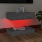 Mobile Porta TV con Luci LED Grigio Sonoma 60x35 cm