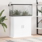 vidaXL Supporto Acquario 81x36x73cm in Legno Multistrato Bianco Lucido vidaXL Supporto Acquario 81x36x73cm in Legno Multistrato Bianco Lucido