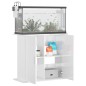 vidaXL Supporto Acquario 81x36x73cm in Legno Multistrato Bianco Lucido vidaXL Supporto Acquario 81x36x73cm in Legno Multistrato Bianco Lucido