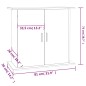 vidaXL Supporto Acquario 81x36x73cm in Legno Multistrato Bianco Lucido vidaXL Supporto Acquario 81x36x73cm in Legno Multistrato Bianco Lucido