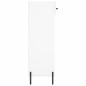 vidaXL Scarpiera Bianca 60x35x105 cm in Legno Multistrato